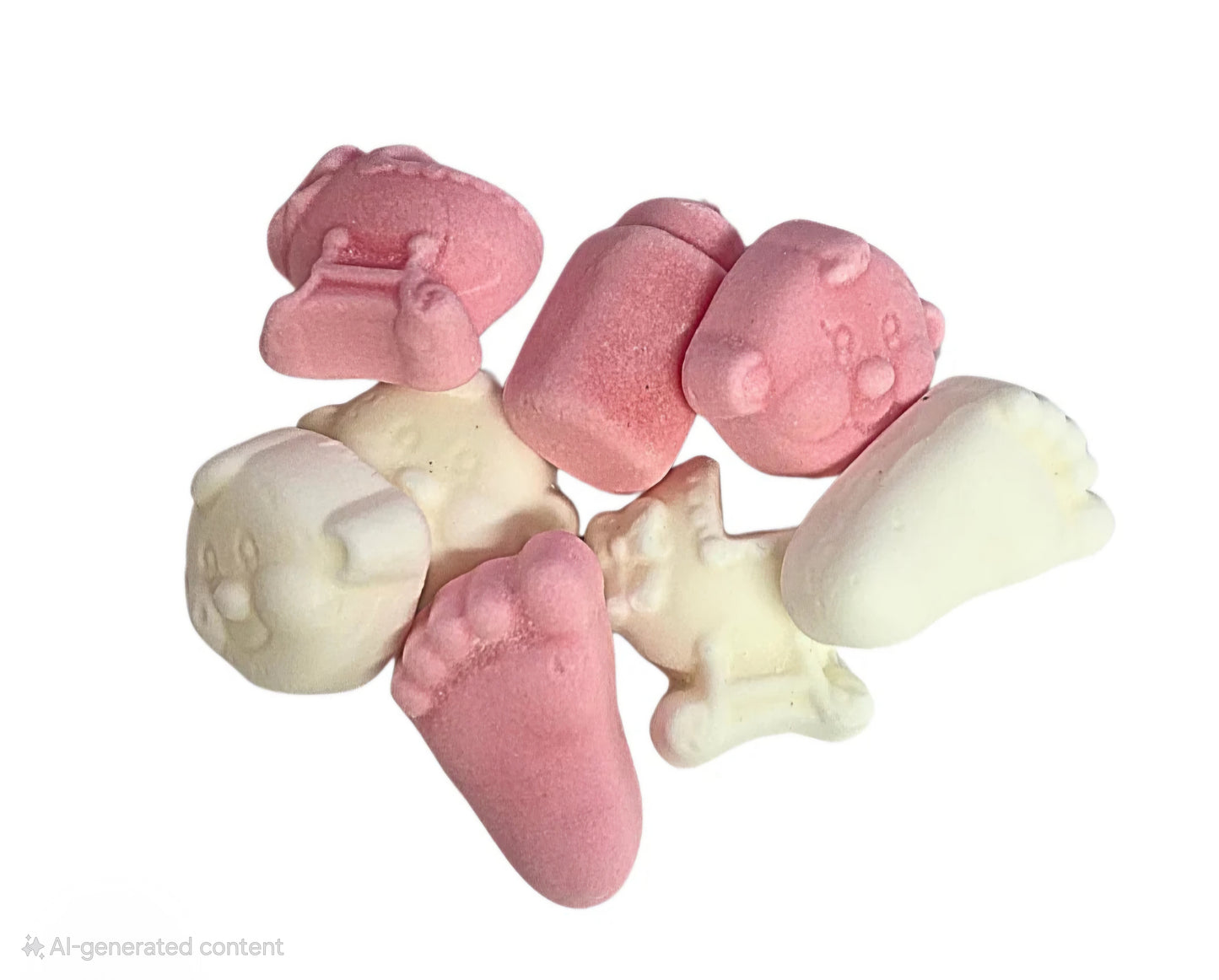 Baby Pink and White Foams