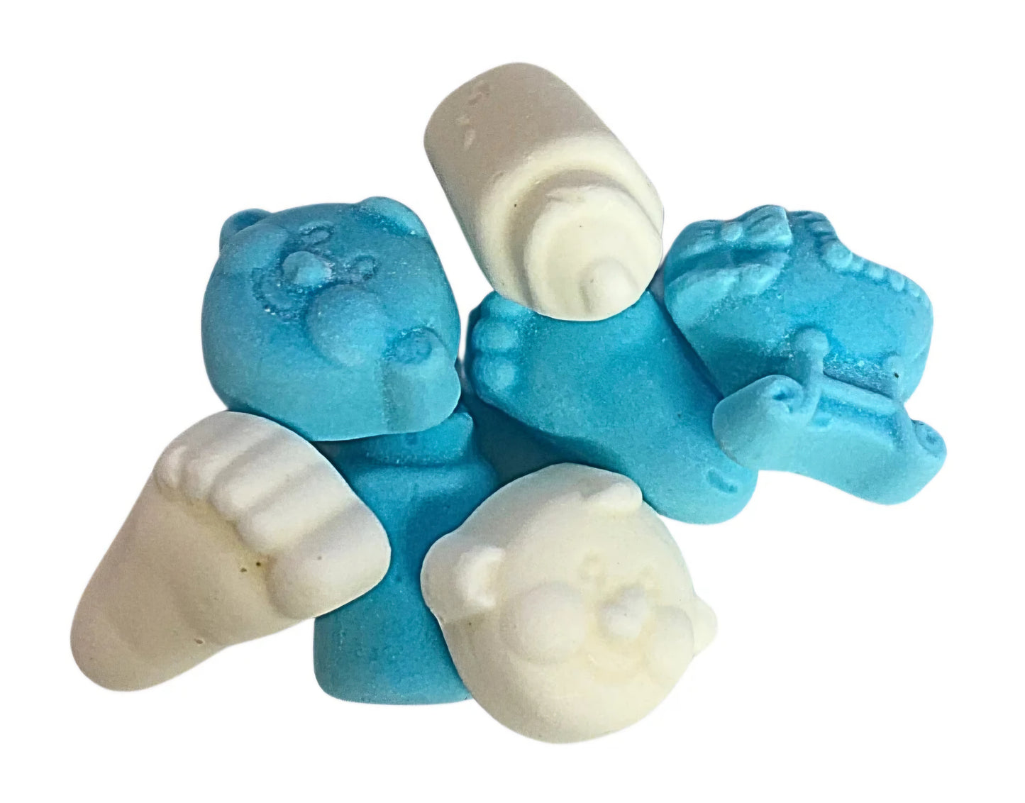 Baby Blue and White Foams
