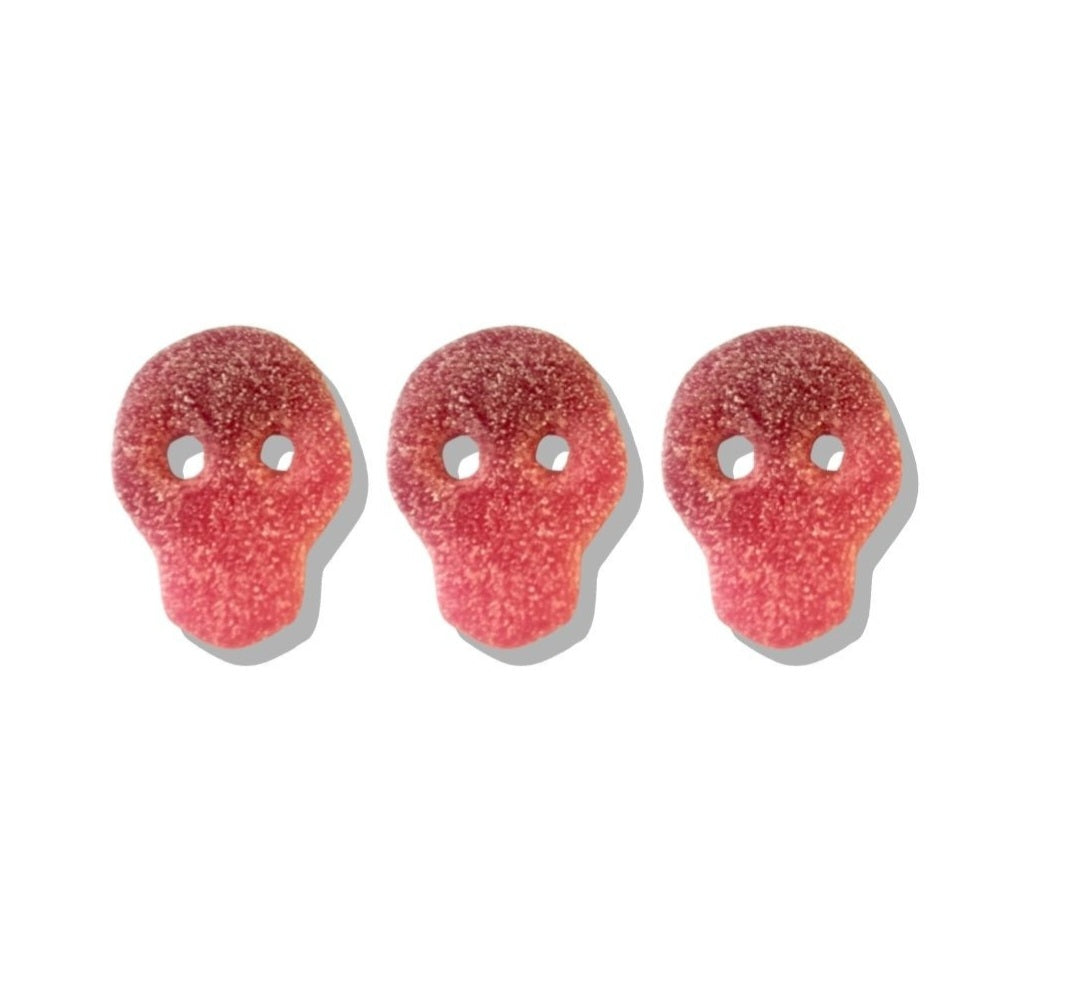 Fizzy Pomegranate & Cherry Skulls
