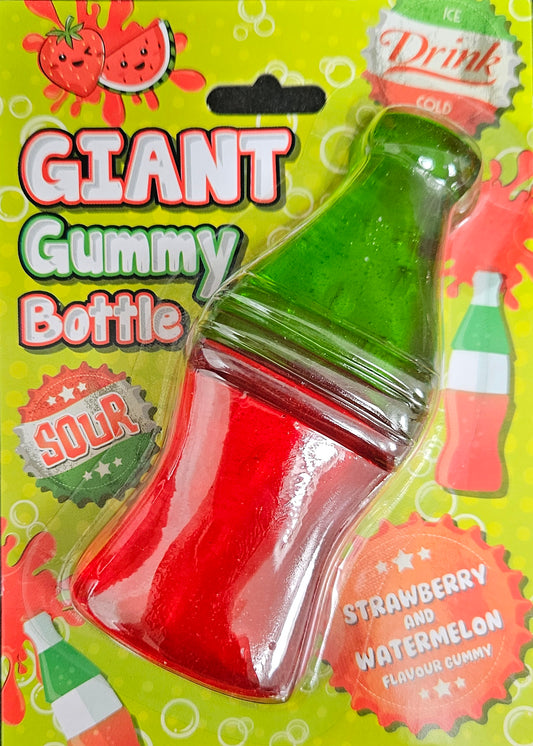 Giant Gummy Bottle - Strawberry & Watermelon