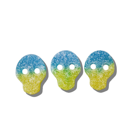 Blue & Yellow Fizzy Skulls