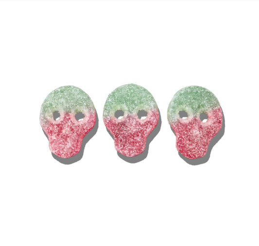 Watermelon Fizzy Skulls