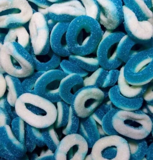 Fizzy Blue Raspberry Rings