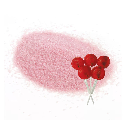 Raspberry Sherbet with a Lollipop