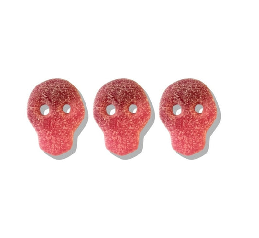 Fizzy Pomegranate & Cherry Skulls