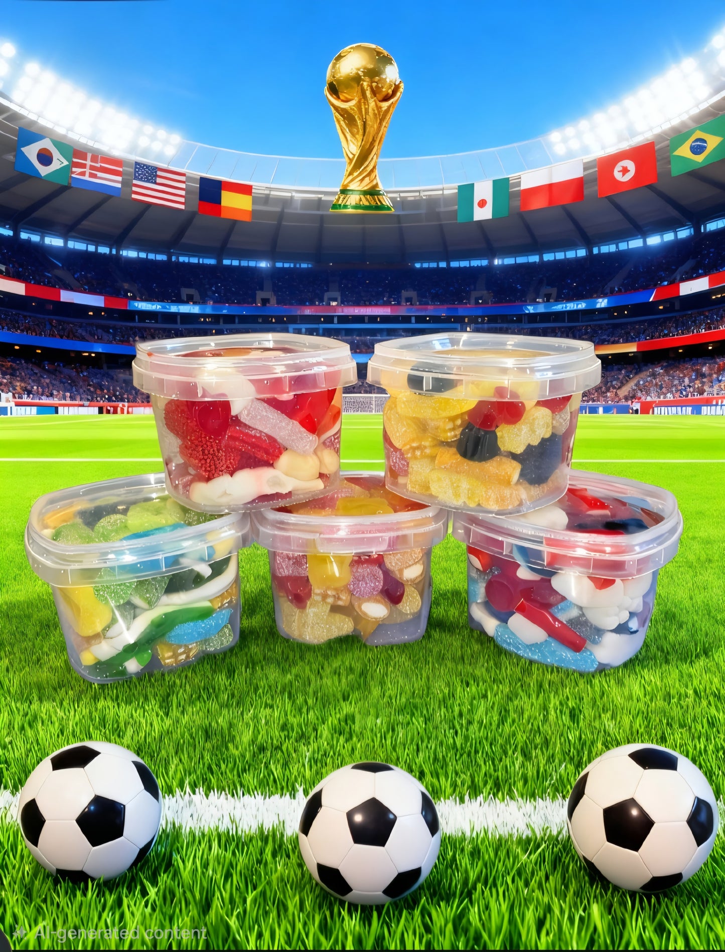 World Cup Themed Mini Tubs