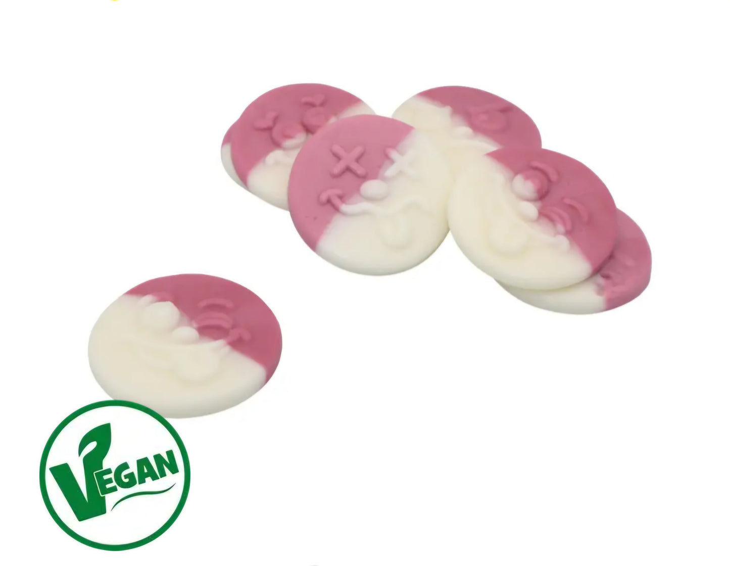 Foam Smileys - Vanilla & Raspberry