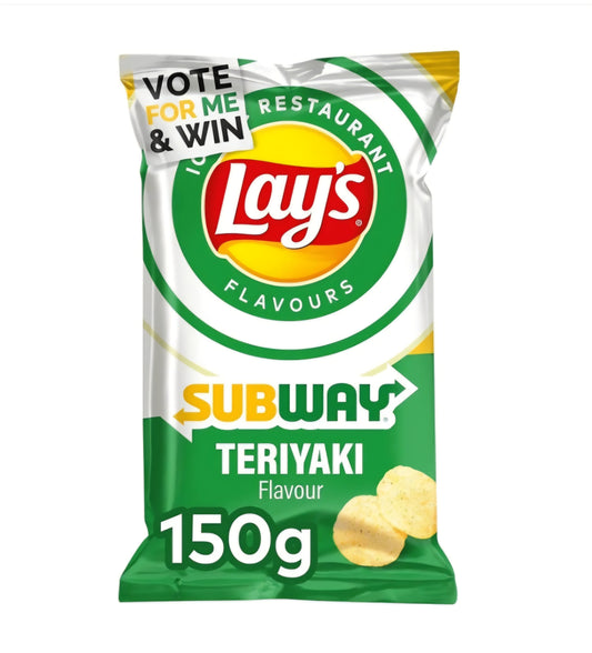 Lays Subway Teriyaki Crisps 150g