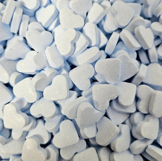 Blue Dextrose Hearts